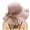 Pink, variant on Women's Wavy Wide Brim Sun Hat UPF 50+ UV Protection Knit Summer Hat with Bowknot, Foldable Packable Breathable Beach Cap for Outdoor Travel Hiking