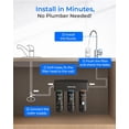 thumbnail image 6 of Restored Waterdrop TSB 8 Layer Under Sink Water Filter, Reduces PFAS, PFOA/PFOS, Fluoride, Chlorine, Bad Taste & Odor, with Dedicated Faucet, Under Sink Water Filtration System (Refurbished), 6 of 9