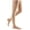 Natural, variant on mediven comfort 20-30 mmHg Thigh High w/Lace Silicone Top Band Open Toe Compression Stockings, Ebony, I-Petite