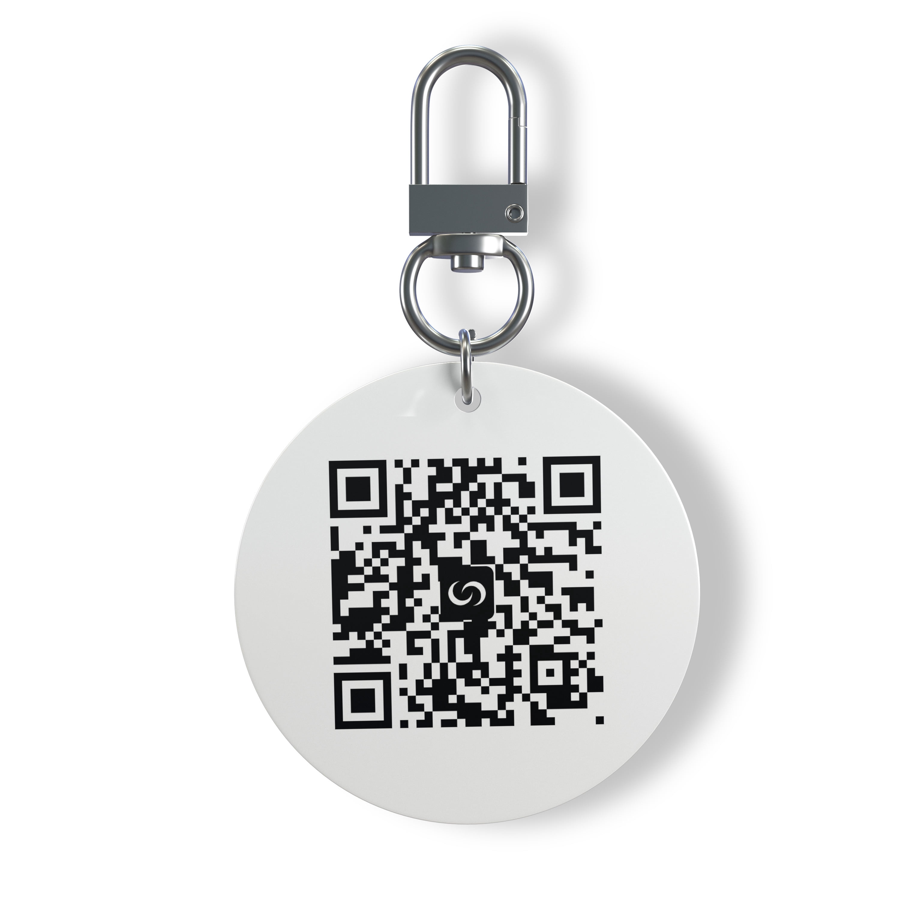 Contact Co. Smart NFC Keychain, Sleek Durable NFC Key Fob with Instant App-Free Sharing, Seamless Keychain for Creators, Connectors, and More, White