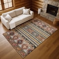 thumbnail image 7 of Addison Rugs Mayfield Premium Machine Washable Transitional Global Paprika Rectangle Rug, 2'6" x 3'10", 7 of 7