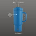 thumbnail image 6 of TAL 40oz Stainless Steel Hudson Tumbler with Straw, Blue, 6 of 12