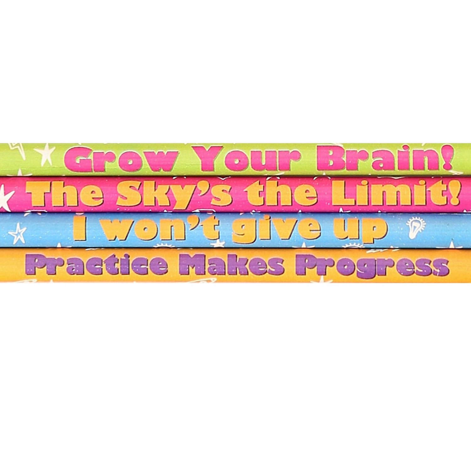 Moon Products Growth Mindset Pencil Assortment, 12 per Pack, 12 Packs