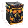 thumbnail image 5 of Dog Retro Foldable Car Trash Can with Lid, Leak-Proof Mini Trash Can, Car Trash Bin, Trash Can for Car with Hanging Storage Bag, 5 of 6