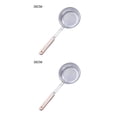 thumbnail image 2 of Matsuzay Cuchara coladora Cuchara de filtro inoxidable Cuchara colgante para freír Espumadera para cocina Cuchara para cocinar fideos Colador 14 # 2Conjunto, 2 of 6
