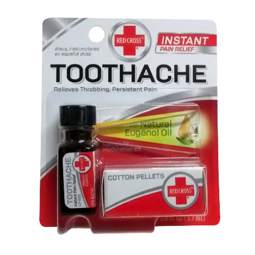 mosaik champion Villig Red Cross Complete Medication Kit For Toothache - 1 Ea, 2 Pack - Walmart.com