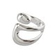 thumbnail image 1 of Anillo de Plata de Ley 925 para mujeres y hombres, joyería fina, ajustable, abierto, Vintage, anillo de oro de moda para fiesta, regalo de cumpleaños, 1 of 2