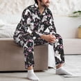 thumbnail image 7 of Lsque Cute Poodle Dog Pattern Long Sleeve Pajama Set for Men - Soft 2-Piece Sleepwear and Loungewear Set with Pockets, Comfy Nightwear-XX-Large, 7 of 7