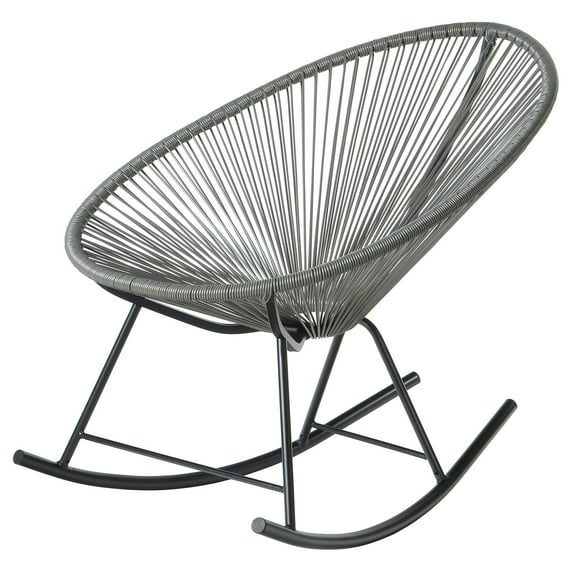Acapulco Outdoor Rocking Chair - Grey Cord