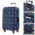 thumbnail image 5 of Dark Blue Space Dinosaur Pattern Luggage Cover Fashion Suitcase Cover Baggage Covers Fit 25-28 Inch Luggage (Go Travel), 5 of 5