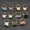 Mix color, variant on 10pcs Natural Stone Crystal Rings Gold Color Wire Wrap Citrine Onyx Adjustable -Apatite