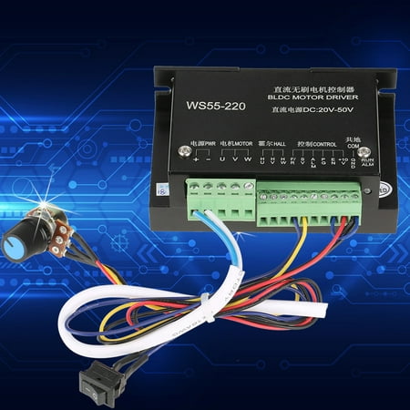 

Motor Driver Control Borad High Speed WS55-220 CNC Brushless Spindle DC 48V 500W 20000RPM DC Motor Driver BLDC For Electric Power Tools Exhaust Fan