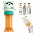 thumbnail image 2 of CoreLiving Water Bottle Spout Conversion Cap with Straw, Universal Silicone Liquid Cap Topper and Reusable Straw Lid for Outdoor Activity and Travel, Pack of 1, 2 of 10