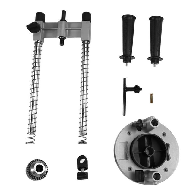Portable Drill Guide Attachment, Drill Adapter for Hand Drills, Universal Bench Clamp Holder, Repair Tool Stand,1 x Portable Drill Guide Attachment