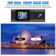 thumbnail image 2 of 1080P Dual Dash Cam Built-in GPS, Car Front and Rear Dash Camera with Night Vision, 170 Wide Angle, 1.5" LCD Display, Car Driving Recorder with G-Sensor, Parking Monitor, WDR, Loop Recording, 2 of 8