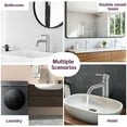 thumbnail image 3 of Brushed Nickel Tall Bathroom Faucet, Single Handle Vessel Sink Faucet with 1.5 Gpm Flow Rate, 3 of 5