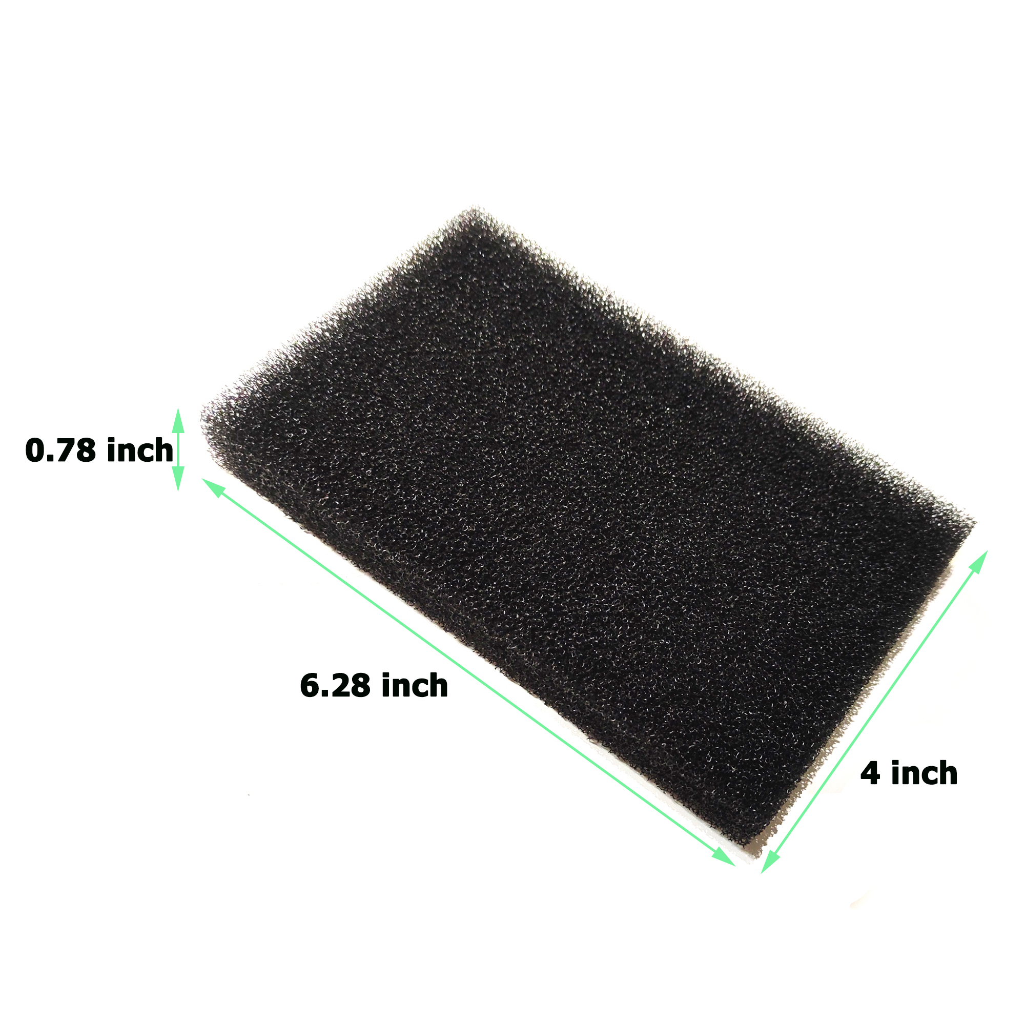 Qzbhct 12 Pack 2 Size Aquarium Bio Filter Media Sponge Foams, 6.28 x 4 x 0.78 inch 6.28 x 5.5 x 0.78 inch Cut-to-Size Foam