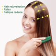 thumbnail image 2 of Peine de jade Gua Sha, herramienta de masaje con diseño de doble función para la relajación del cuero cabelludo y el cuerpo., 2 of 5