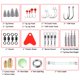 thumbnail image 5 of Kit de 83 señuelos de pesca para lubina, trucha, salmón, accesorios de pesca, 5 of 7