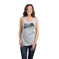 thumbnail image 2 of Feelin' Outdoorsy Like Drinking On The Patio Women's Fashion Sleeveless Muscle Tank Top Tee Sport Gr, 2 of 4