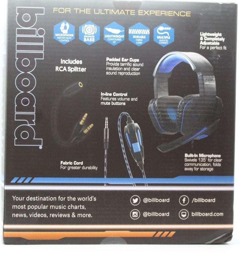 Billboard Multimedia Gaming Headset 8Cj0V Billboard Multimedia Gaming Headset 8Cj0V