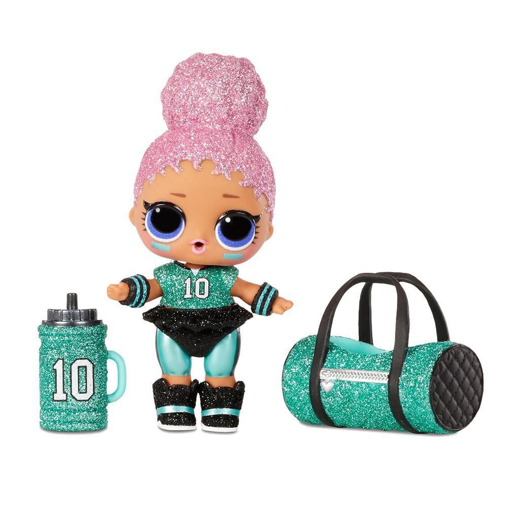 Poupées scintillantes sportives de l’équipe de soccer LOL Surprise All-Star B.B.s de la série 3 avec 8 surprises, accessoires, poupée surprise