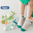 thumbnail image 2 of Rggeeun Toddler Socks Cute Socks Cartoon Animal Graphic Cotton Socks Boys Girls Soft Breathable Socks Fall Winter Daily Wear Stylish,Multicolor,6-8 Years, 2 of 4