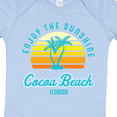 thumbnail image 4 of Inktastic Summer Enjoy the Sunshine Cocoa Beach Florida in Blue Boys or Girls Baby Bodysuit, 4 of 5