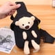 thumbnail image 1 of New Style Bear Canvas Bag Crossbody Bag Trendy Shoulder Bag Female INS Cute Small Bag, 1 of 2