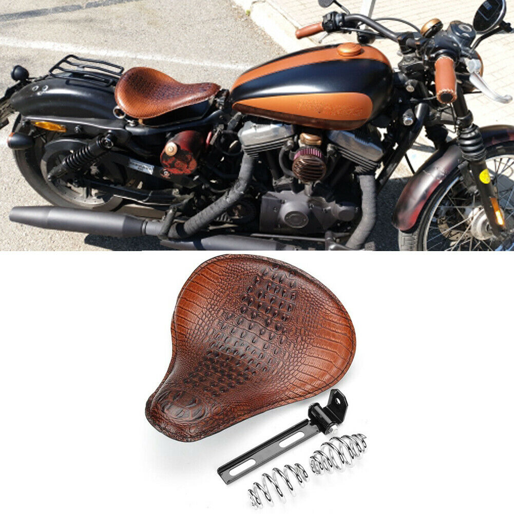 For Honda Shadow Spirit Ace Vt 1100 750 Brown Motorcycle Spring Solo Seat Bobber Motors Alsanea Auto Parts Accessories