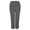 thumbnail image 5 of FAIWAD Yoga Pants for Women Color Solid Slim Fit Stretch Trousers Butt Liftting Seamless Leggings (X-Large, Dark Gray), 5 of 6