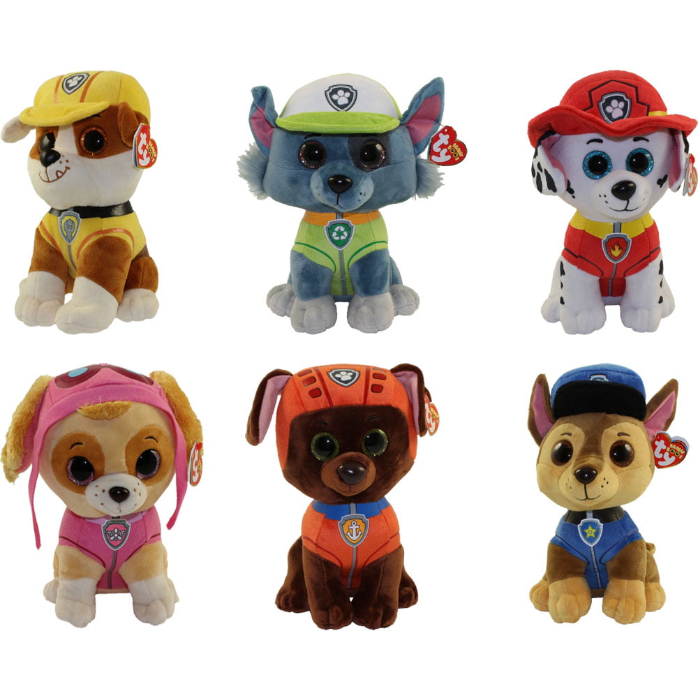 Ty Beanie Boo Rubble Paw Patrol Dog 15cm 6” for sale online 