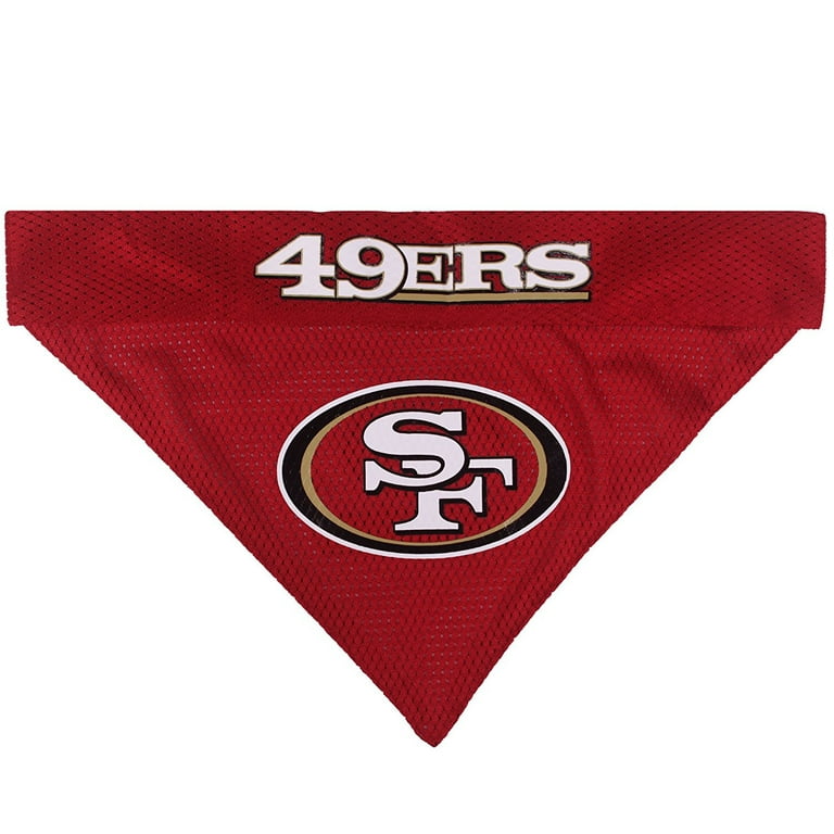 Pets First NFL San Francisco 49ers Dog Bandana - Licensed, Reversible Pet  Bandana - 2 sided Bandana 