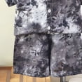 thumbnail image 6 of Staki Boys Fashion Boys Hawaiian Outfit 2Pcs Set Summer Beach Button-Down Shirt Top + Shorts for Kids,9-10 Years, 6 of 7