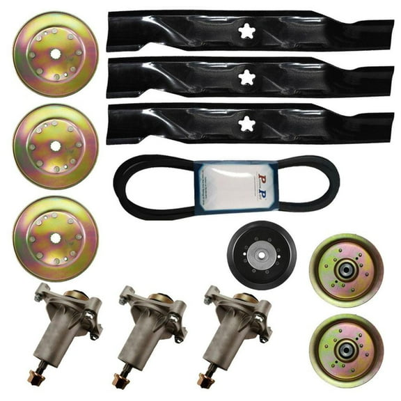 Proven Part  Deck Kit 48 Inch Spindles Blades Belt Pulley 187292 153532 196106