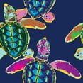 thumbnail image 5 of Millie Loves Lily Girls Navy Water-Turtle Long-Sleeve Rashguard Swimsuit Set UPF 50, Big Girls, Siz, 5 of 6