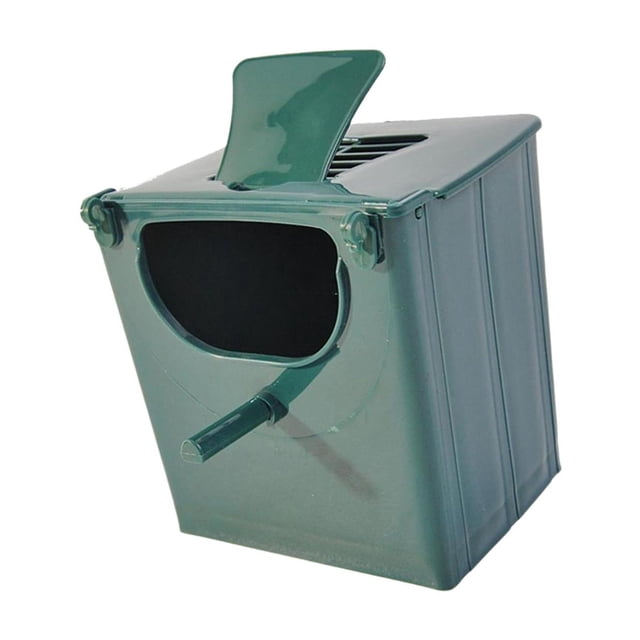 Caja de cría para loros, jaula para pájaros, caja de apareamiento, nido multifuncional para pájaros. Verde