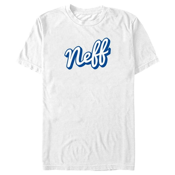 Men's NEFF Classic Blue Script Logo  Graphic T-Shirt