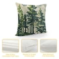thumbnail image 4 of ONETECH Watercolor Dark Green Teal Tree Pillow Covers Rustic Nature Forest Decorative Throw Pillows Outdoor Farmhouse Cushion Case Decor for Sofa Couch Bed, 4 of 5