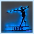 thumbnail image 3 of Handmadetneonsign Man Javelin Thrower Metal Sign, Javelin Thrower Metal Light, Sport Wall Art, Home Wall Decor 78661, 3 of 4