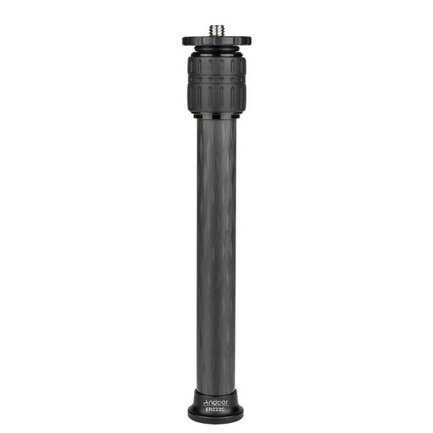 Extensor de trípode Andoer ER222C Tubo de 22 mm de diámetro Extensor de trípode de fibra de carbono Tubo de extensión de columna central de 2 secciones Compatible con Zhiyun FeiyuTech hohem Gimbals de Andoer Extensor de trípode