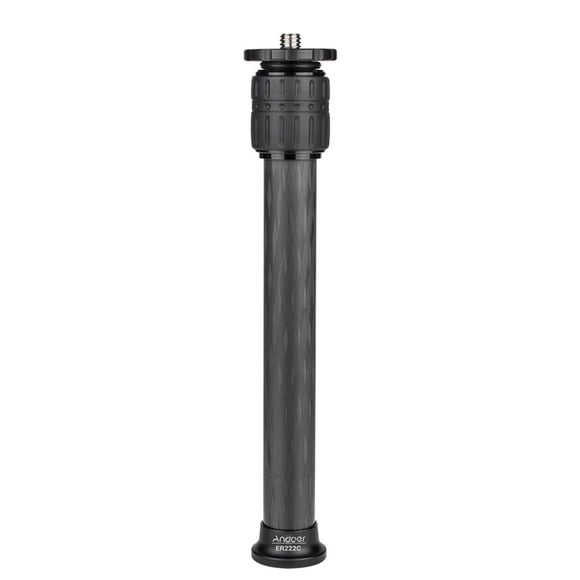Extensor de trípode Andoer ER222C Tubo de 22 mm de diámetro Extensor de trípode de fibra de carbono Tubo de extensión de columna central de 2 secciones Compatible con Zhiyun FeiyuTech hohem Gimbals de Andoer Extensor de trípode