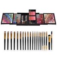 thumbnail image 1 of Kit de maquillaje para principiantes para adolescentes, kit completo de 177 colores, paleta de sombras de ojos, lápiz labial, colorete, base, polvo para cejas con espejo + 20 brochas, 1 of 5