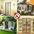 thumbnail image 3 of Puerta mosquitera magnética autosellante, con cortina de malla resistente, apta para mascotas y niños, compatible con puertas de hasta 99 x 210 cm., 3 of 7