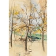 thumbnail image 2 of Giovanni Boldini 11x14 Gold Ornate Wood Frame and Double Matted Museum Art Print Titled - Trees in the Bois De Boulogne, 2 of 4