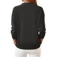 thumbnail image 4 of larppty Women's 2025 Fall Long Sleeve Knitted Button Down Sweaters Lightweight Cardigan for Women Dressy Casual Tops (Black, L), 4 of 6