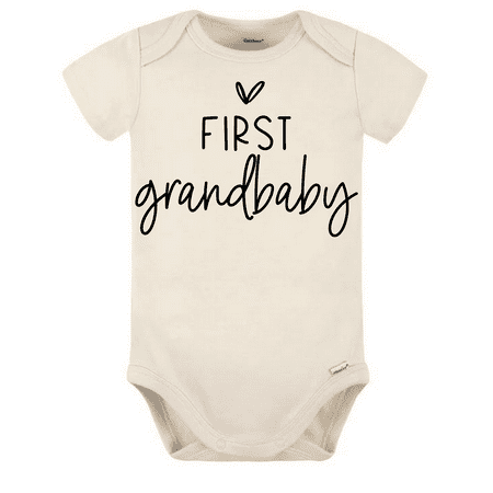 

First Grandbaby Coming Soon Onesie® Pregnancy Announcement Pregnancy Reveal to Grandparents Natural