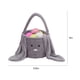 thumbnail image 2 of Cesta de Pascua para buscar huevos, cesta de peluche gris con forma de conejo, cubos de Pascua con orejas largas, bolsas de Pascua con forma de conejo para decorar y guardar dulces y regalos., 2 of 6