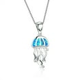 thumbnail image 2 of YOHAVEN Jellyfish Pendant Clavicle Chain Necklace, Fashion Trendy Women's Jewelry Accessory for Party Banquet Date Wedding Gift, 2 of 6