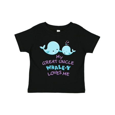 

Inktastic My Great Uncle Whale-y Loves Me Gift Toddler Boy or Toddler Girl T-Shirt